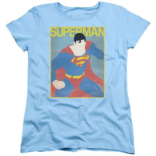 Superman Simple Sm Poster Womens T-Shirt