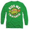 Teenage Mutant Ninja Turtles ST. Patrick's Day Kiss Me Long Sleeve T-Shirt