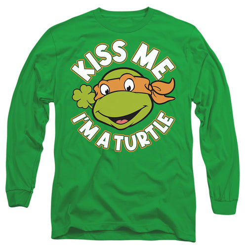 Teenage Mutant Ninja Turtles ST. Patrick's Day Kiss Me Long Sleeve T-Shirt