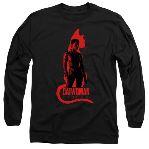 The Batman Selina Kyle Cat Silhouette Long Sleeve T-Shirt