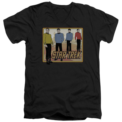 Star Trek Classic Crew Frame V-Neck T-Shirt