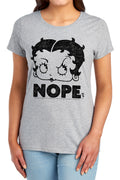 Betty Boop Boop Nope Womens T-Shirt