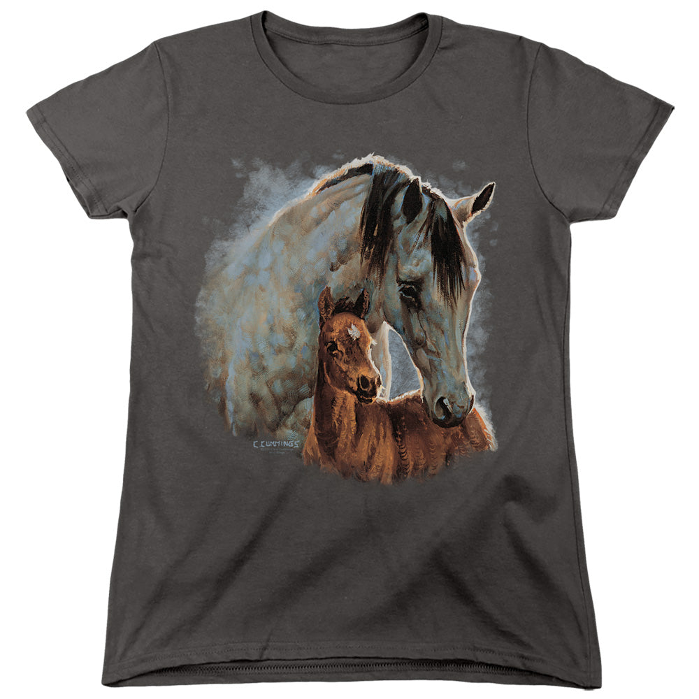 Wild Wings Painted Horses Womens T-Shirt