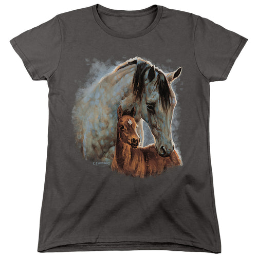 Wild Wings Painted Horses Womens T-Shirt