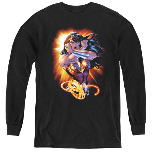 Wonder Woman Wonder Rays Youth Long Sleeve T-Shirt