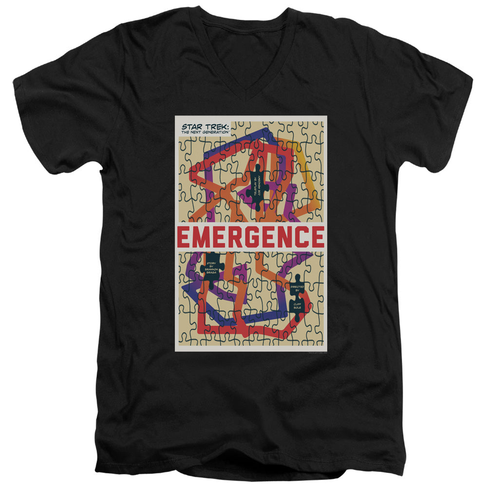 Star Trek Emergence Black V-Neck T-Shirt