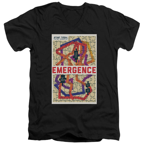 Star Trek Emergence Black V-Neck T-Shirt