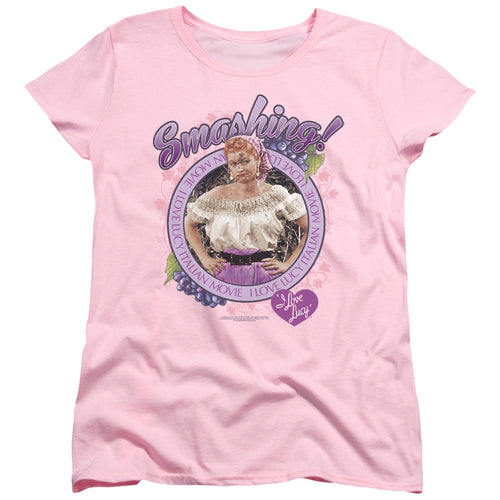 I Love Lucy Smashing Womens T-Shirt