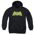 DC Comics Batman Neon Distress Logo Youth Hoodie