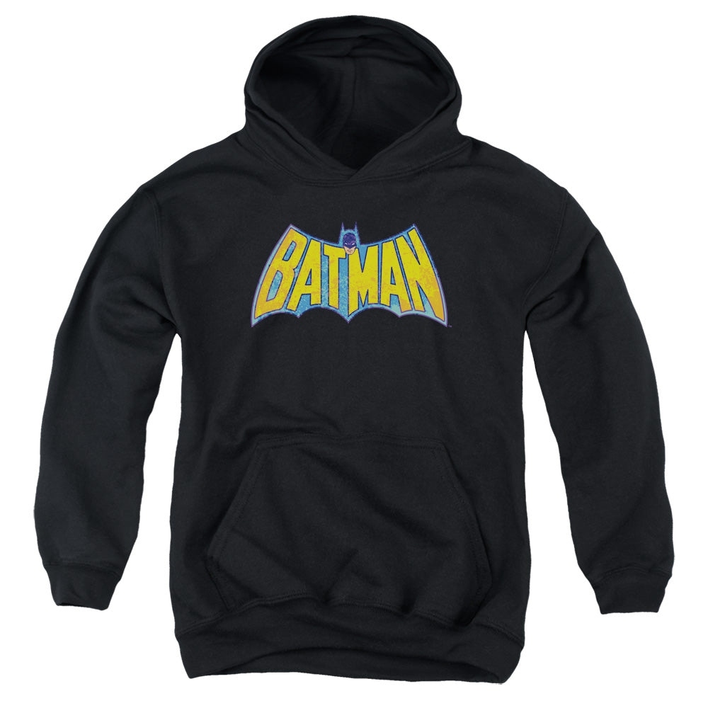 DC Comics Batman Neon Distress Logo Youth Hoodie