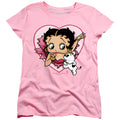 Betty Boop I Love Betty Pink Womens T-Shirt