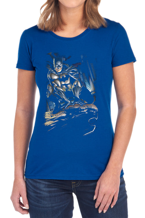 Batman Perched Womens T-Shirt