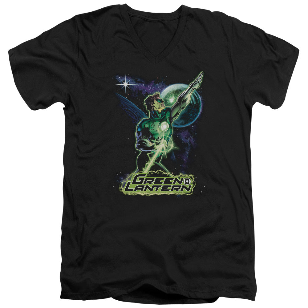 Green Lantern Hal Galaxy V-Neck T-Shirt
