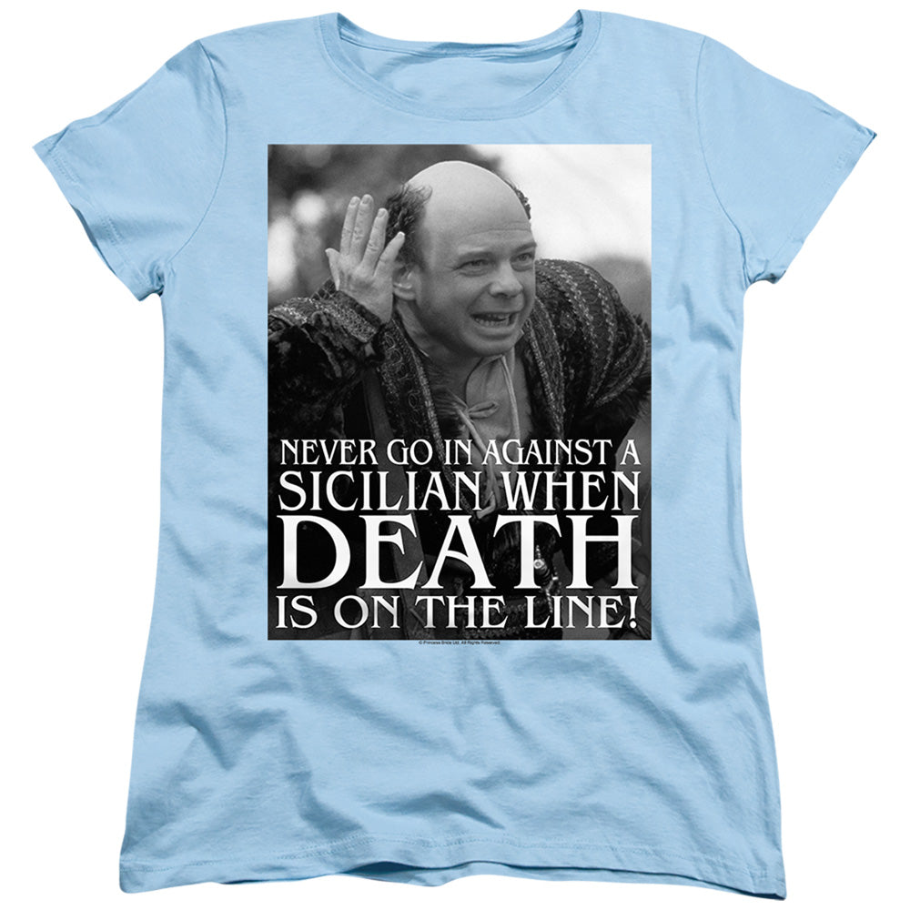 The Princess Bride Sicilian Light Blue Womens T-Shirt