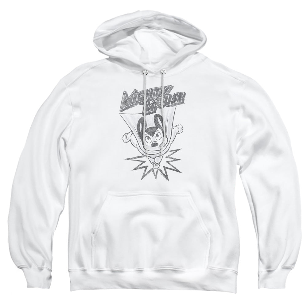 Mighty Mouse Bursting Out Pullover Hoodie