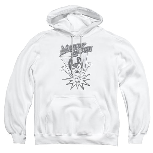 Mighty Mouse Bursting Out Pullover Hoodie