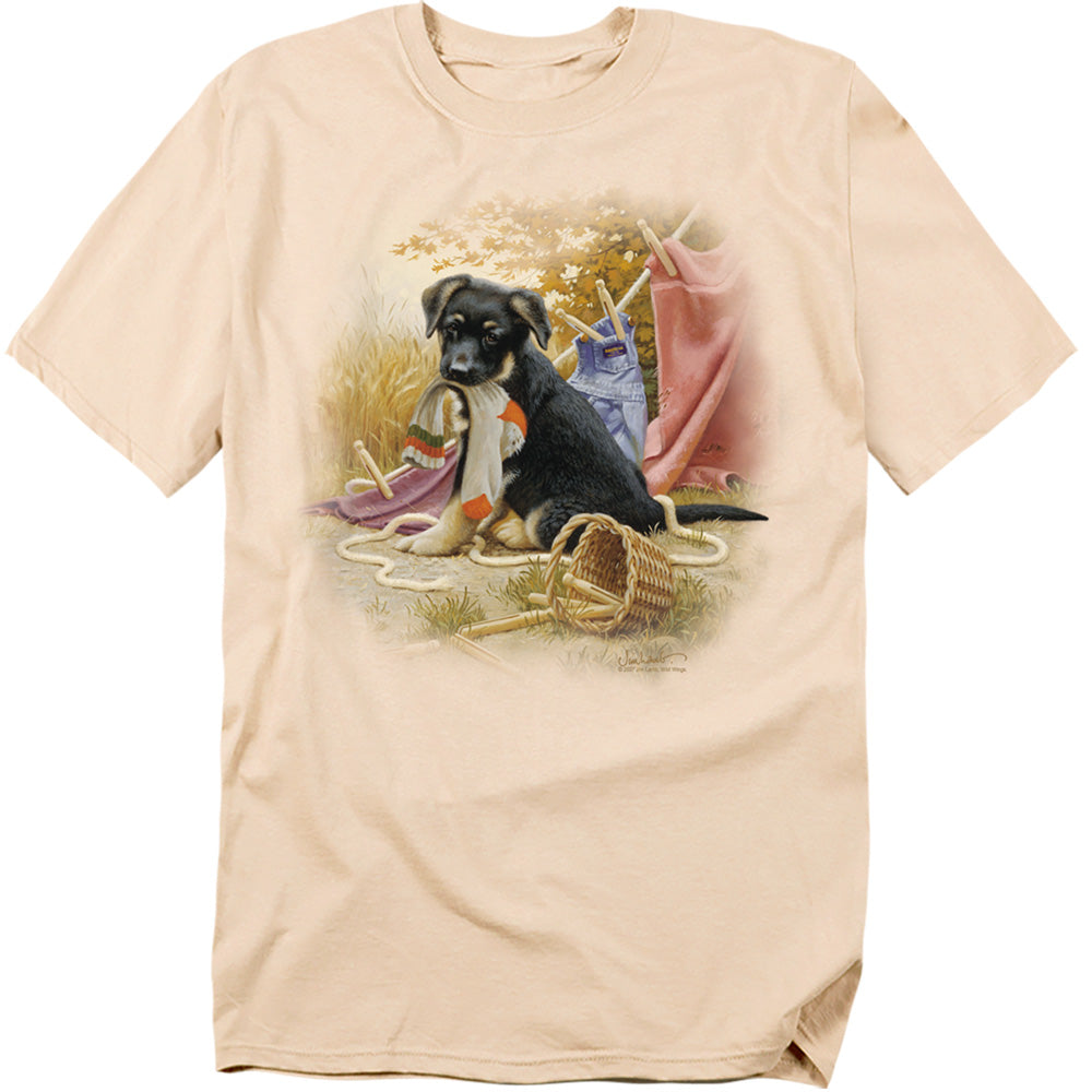 Wild Wings Hanging Out German Shepherd Puppy T-Shirt