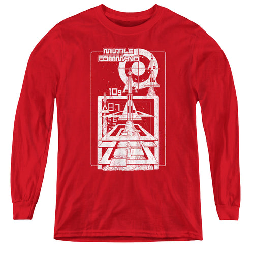 Atari Missile Command Lift Off Youth Long Sleeve T-Shirt