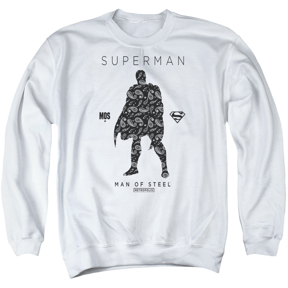 Superman Paisley Sihouette Crewneck Sweatshirt