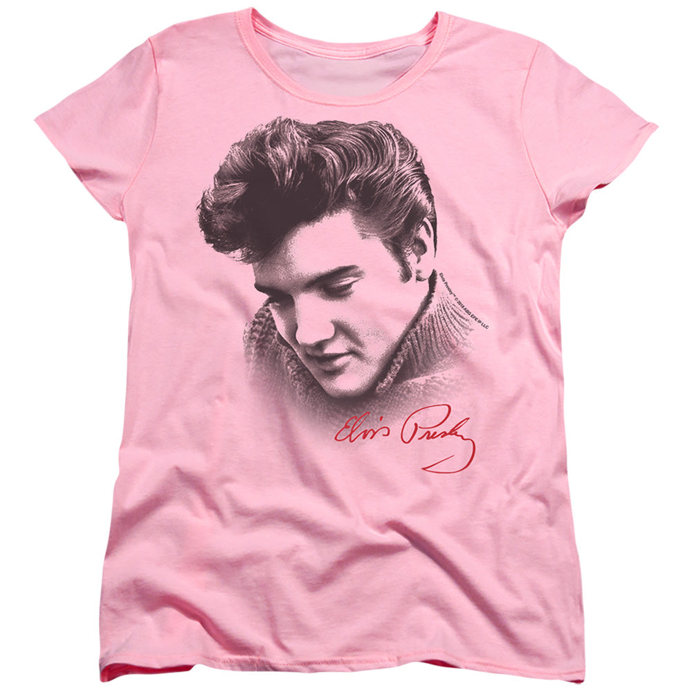 Elvis Presley Portrait Of A King Womens T-Shirt