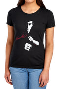 Bruce Lee The Dragon Awaits Womens T-Shirt