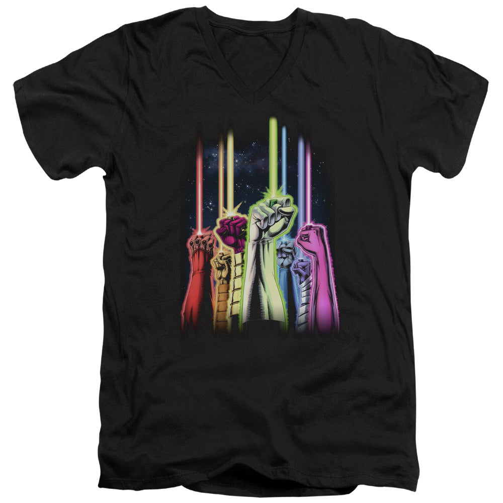 Green Lantern Rainbow Corps V-Neck T-Shirt