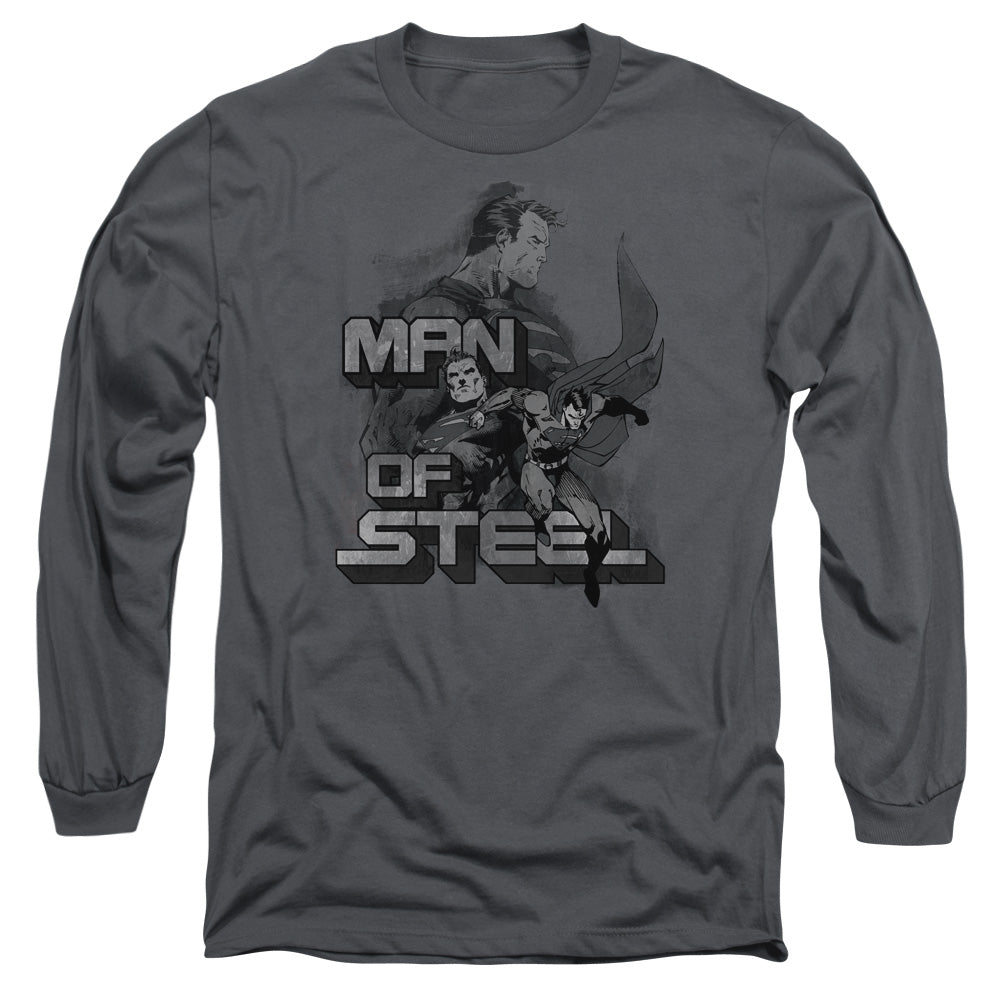 Superman Steel Poses Long Sleeve T-Shirt