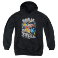 Superman Ripping Steel Youth Hoodie