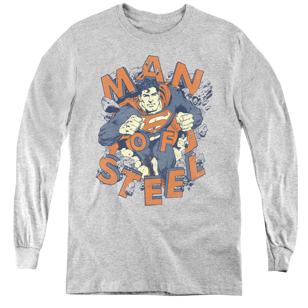 Superman Coming Through Youth Long Sleeve T-Shirt