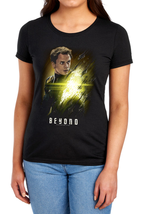 Star Trek Beyond Chekov Poster Womens T-Shirt