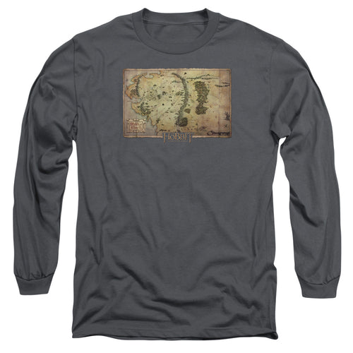 The Hobbit Middle Earth Map Long Sleeve T-Shirt