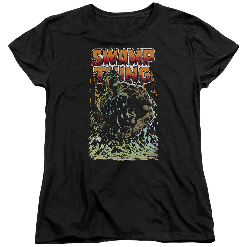 Justice League Swamp Thing Womens T-Shirt