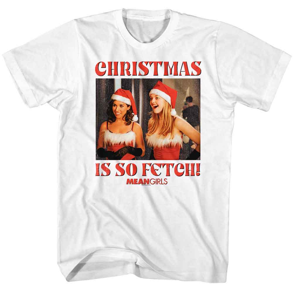 Christmas So Fetch Mean Girls t-shirt in white