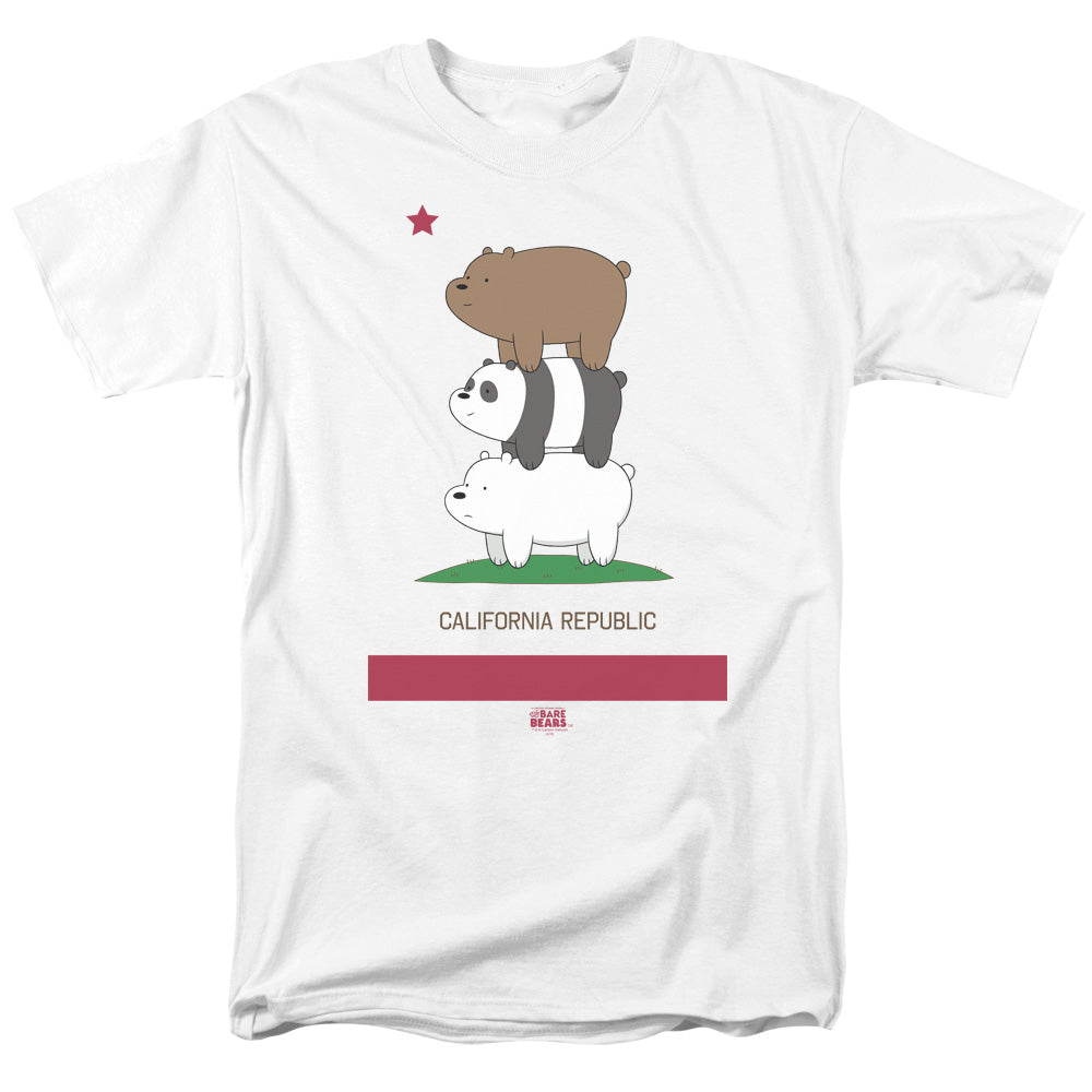 We Bare Bears California Republic Bear Stack T-Shirt