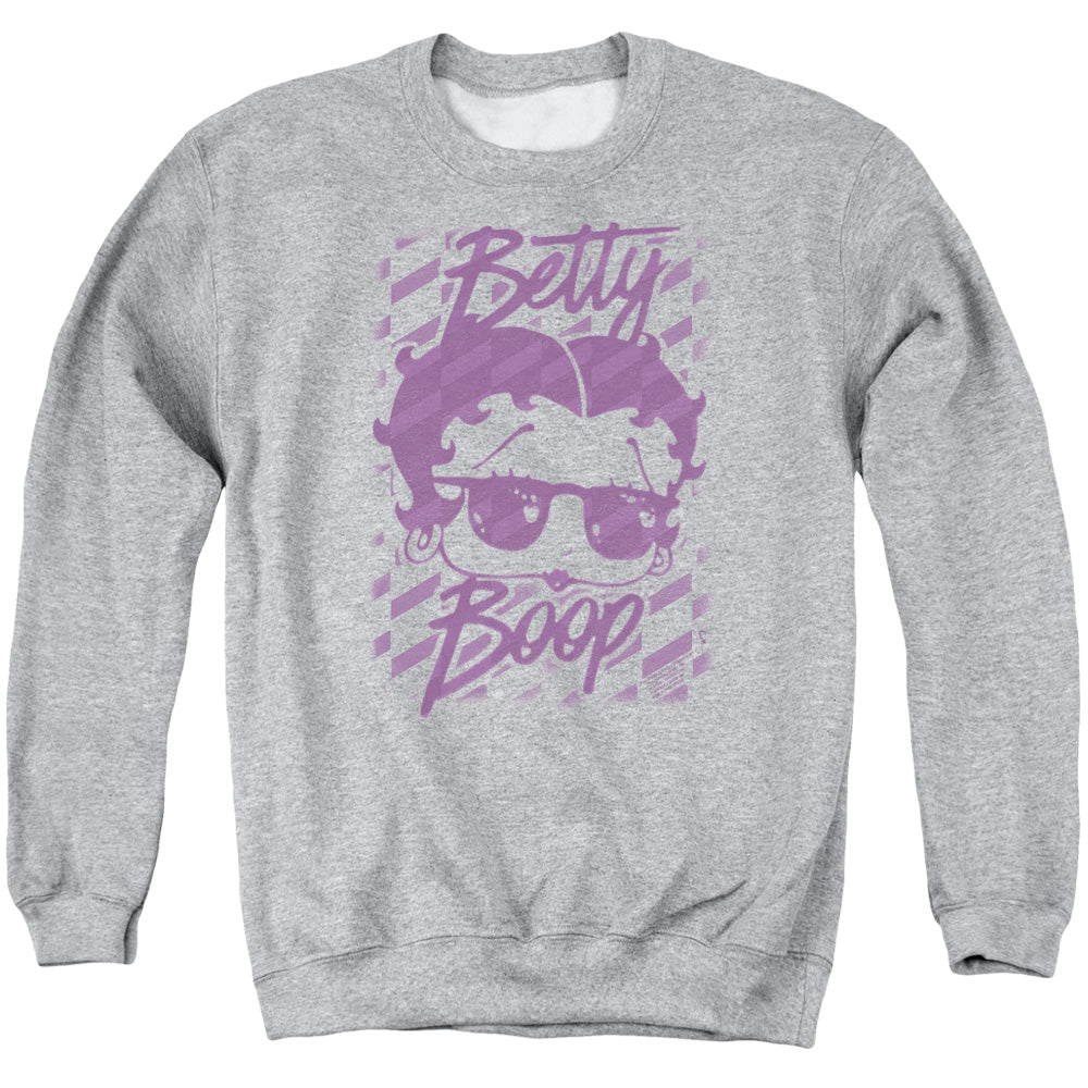 Betty Boop Summer Shades Athletic Heather Crewneck Sweatshirt