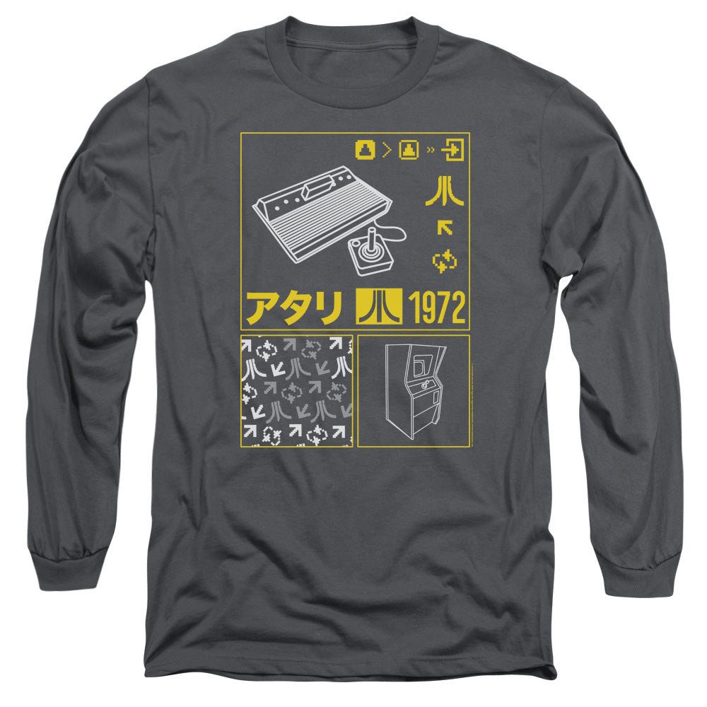 Atari Kanji Squares Long Sleeve T-Shirt