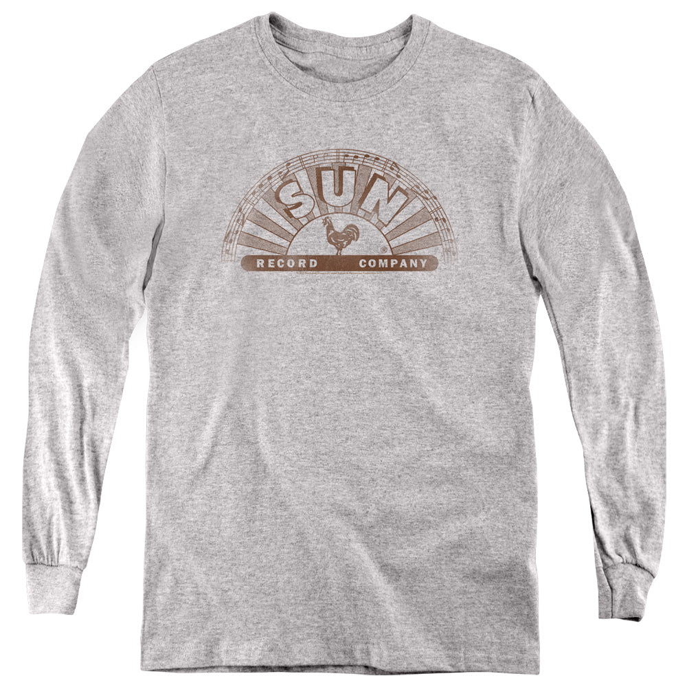 Sun Records Half Logo Distressed Youth Long Sleeve T-Shirt