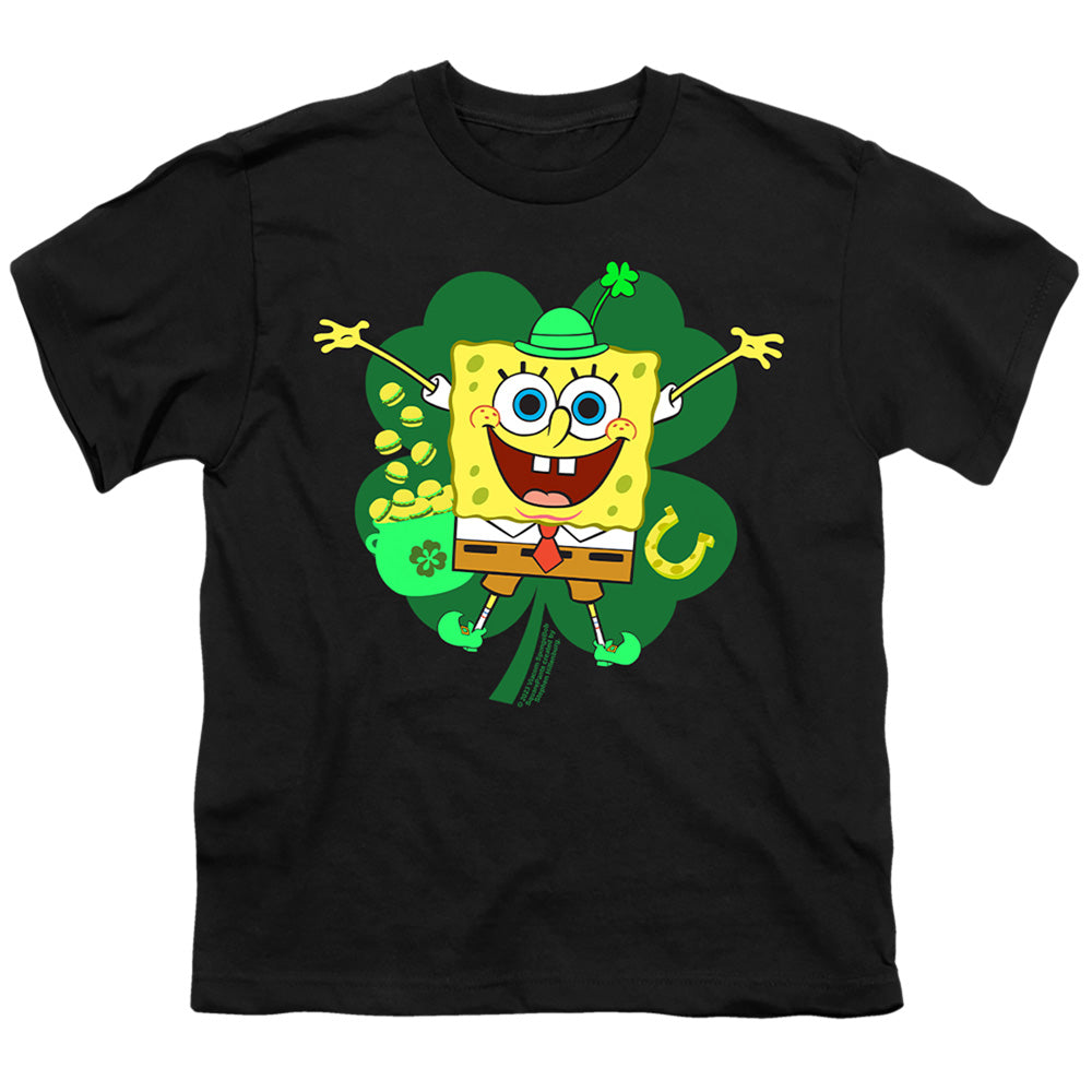 Spongebob Squarepants St. Patrick's Day Spongey Four Leaf Clover Youth/Toddler T-Shirt