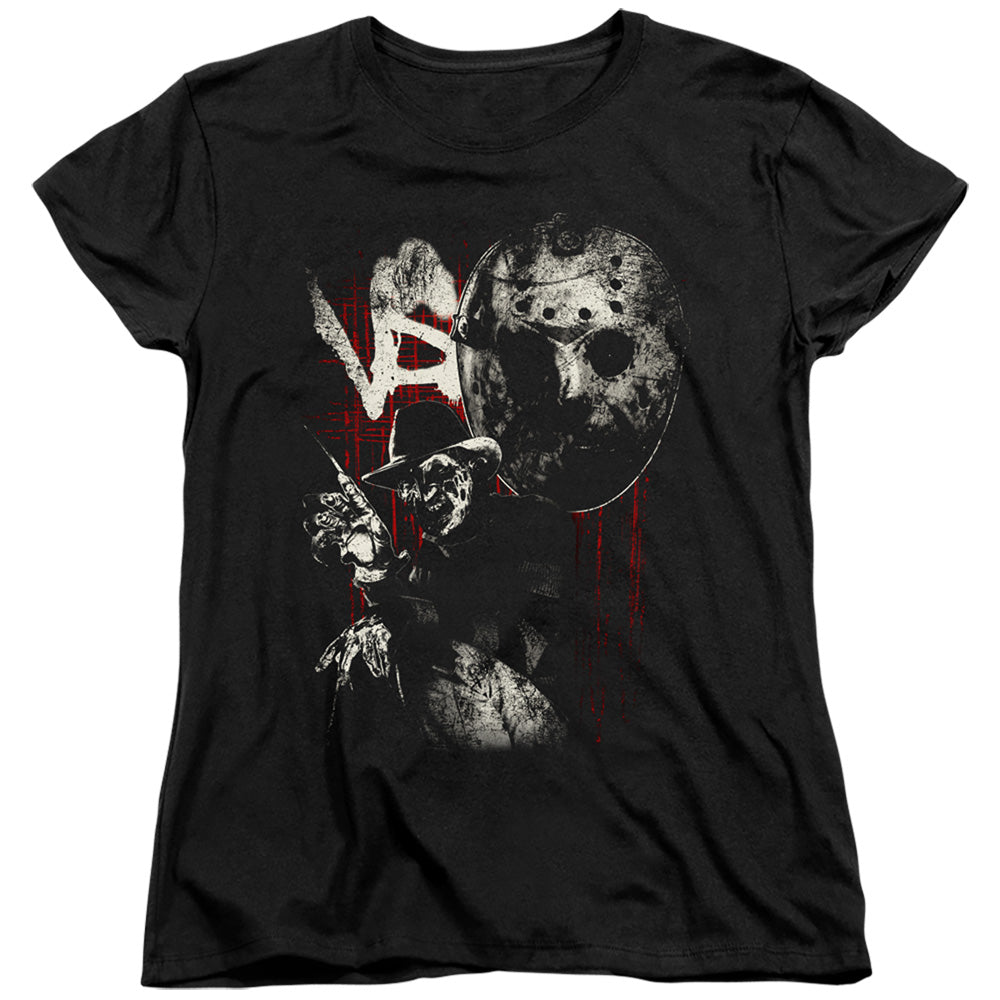 Freddy vs Jason Scratches Womens T-Shirt