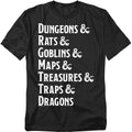 Dungeons & Dragons Dungeon List T-Shirt