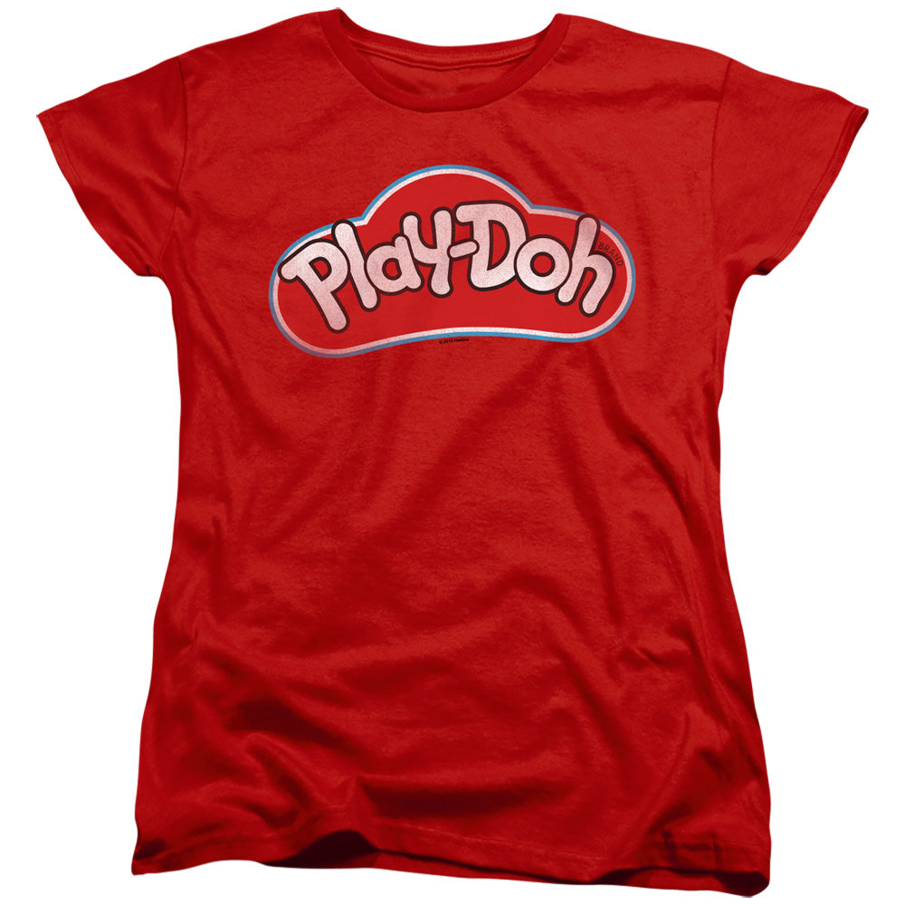 Play-Doh Lid Red Womens T-Shirt