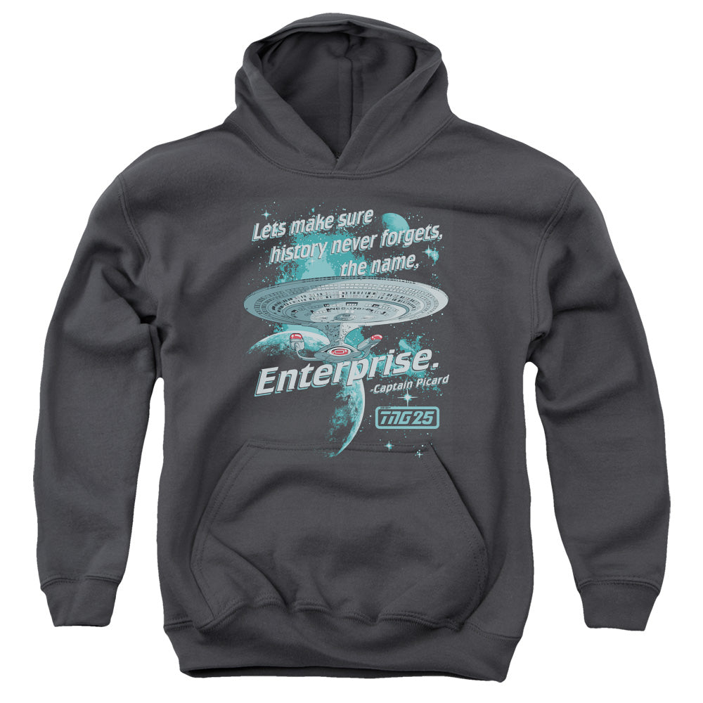 Star Trek Never Forget the Enterprise Youth Hoodie