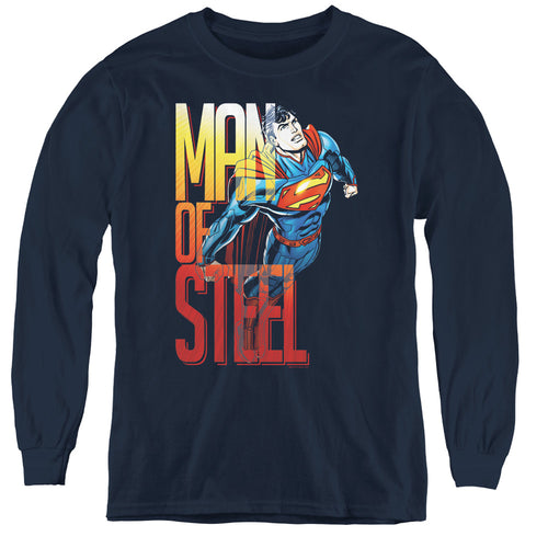 Superman Steel Flight Youth Long Sleeve T-Shirt