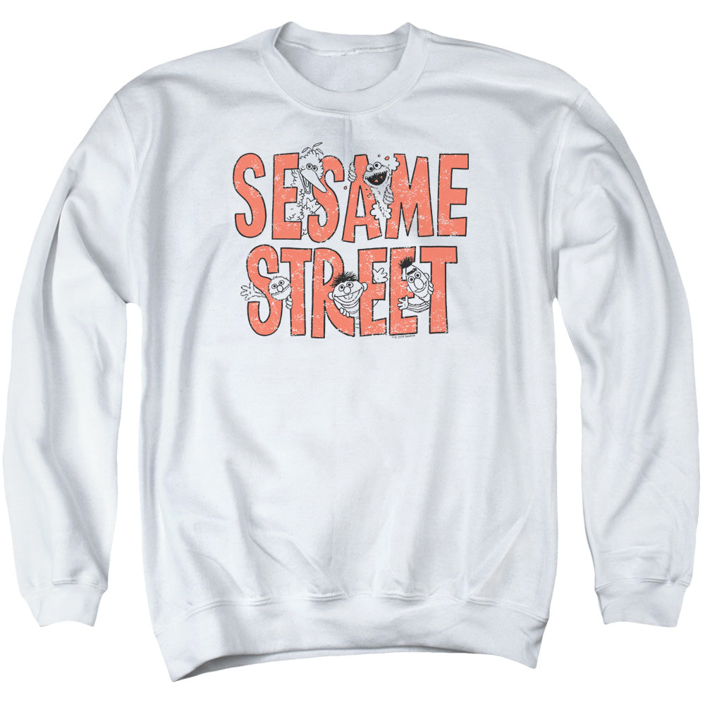 Sesame Street In Letters Crewneck Sweatshirt