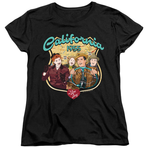 I Love Lucy Road Trip Womens T-Shirt