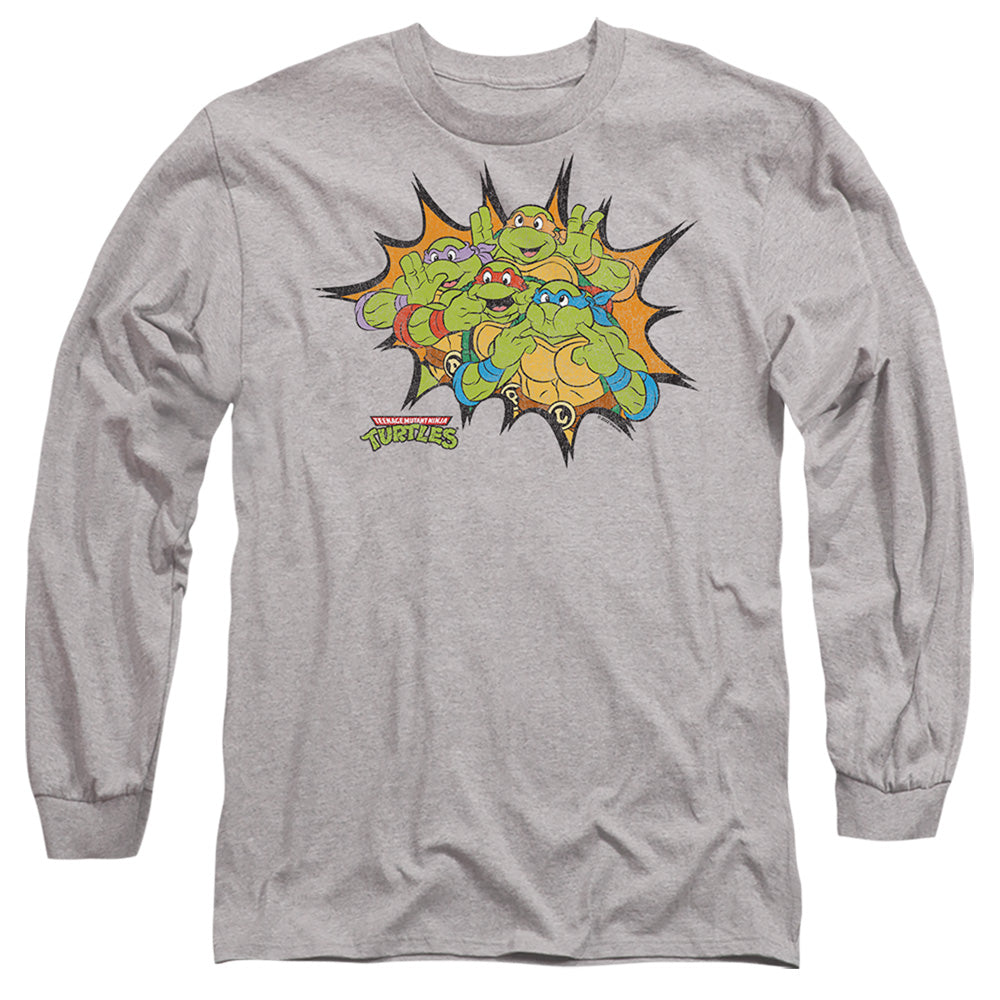 Teenage Mutant Ninja Turtles Funny Face Turtles Long Sleeve T-Shirt