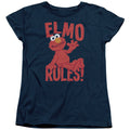 Sesame Street Elmo Rules Womens T-Shirt