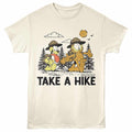 Take a Hike Garfield t-shirt in natural