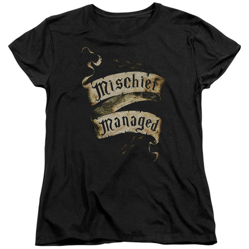 Harry Potter Mischief Managed Womens T-Shirt