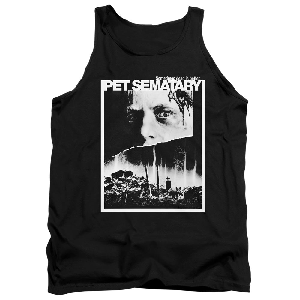 Pet Sematary Poster Black and White Tank Top